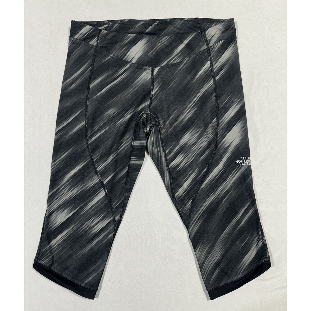 The North Face Women’s Cropped Abstract Leggings Stretch Yoga Black/Gray L